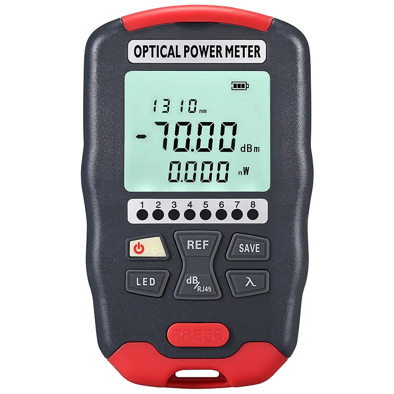 COMPTYCO Fiber Optic Tester AUA-D7/D5 OPM with LED and RJ45 Tester Fiber Optic Equipment Optical Power Meter