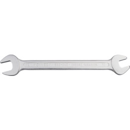 Metric Open Ended Spanner, Double End, Chrome Vanadium Steel, 17mm x 19mm