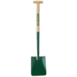 SOLID SOCKET WOODEN YD SQUARE MOUTH SHOVEL No.2